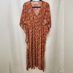 Rujuta Sheth Printed Boho Kaftan Dress – Size S/M